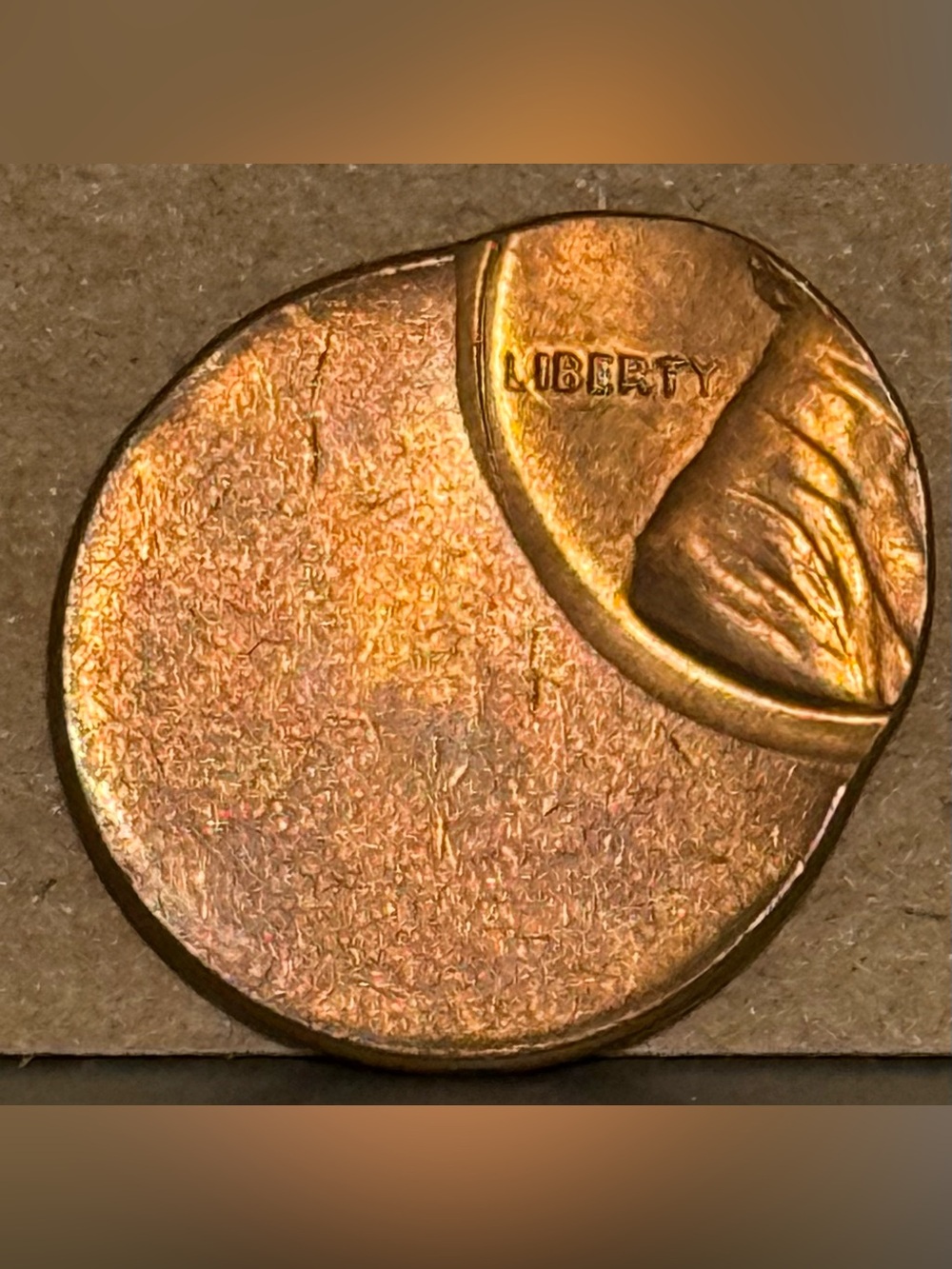 Lincoln Memorial Penny MINT ERROR, Struck 70% Off-Center, Ungraded MS Mint State